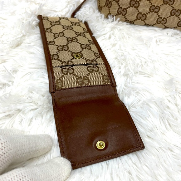 GUCCI WEBLINE COSMETIC  CASE WITH EYELINER POUCH - Picture 5 of 13